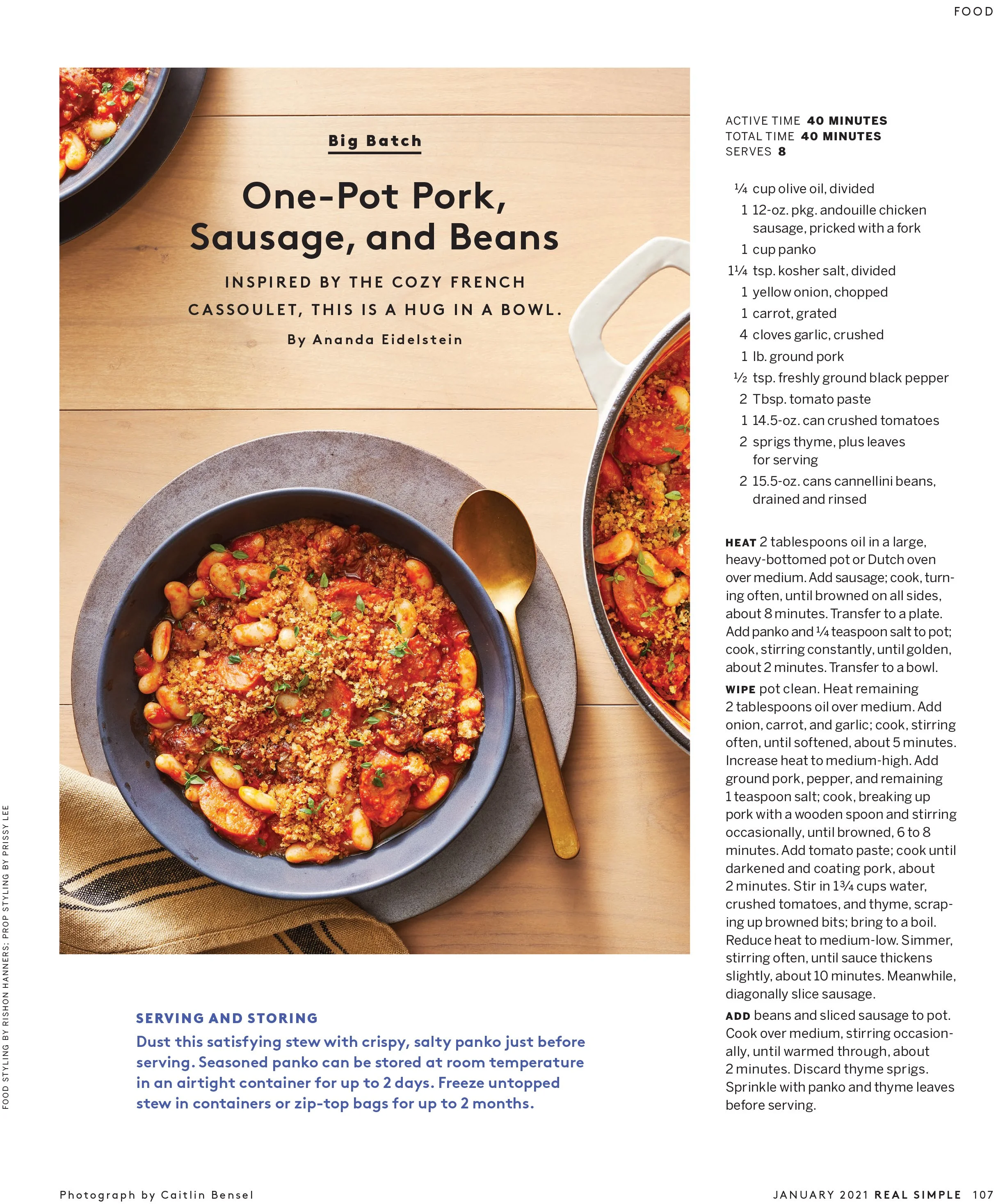 REAL SIMPLE/ CAITLIN BENSEL