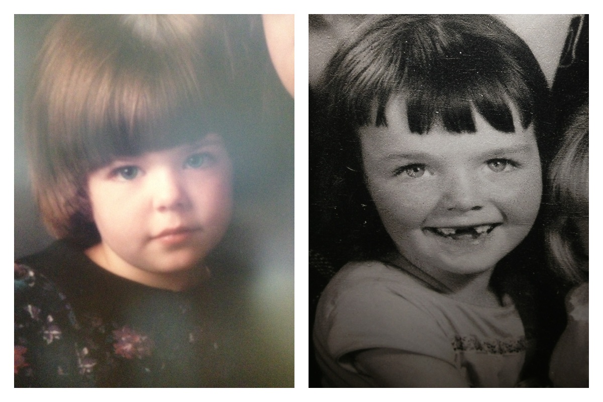  Little Alex (pictured left) with little Linda (Alex's mom, pictured right)