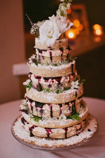My first wedding cake for Sarah and Zach.