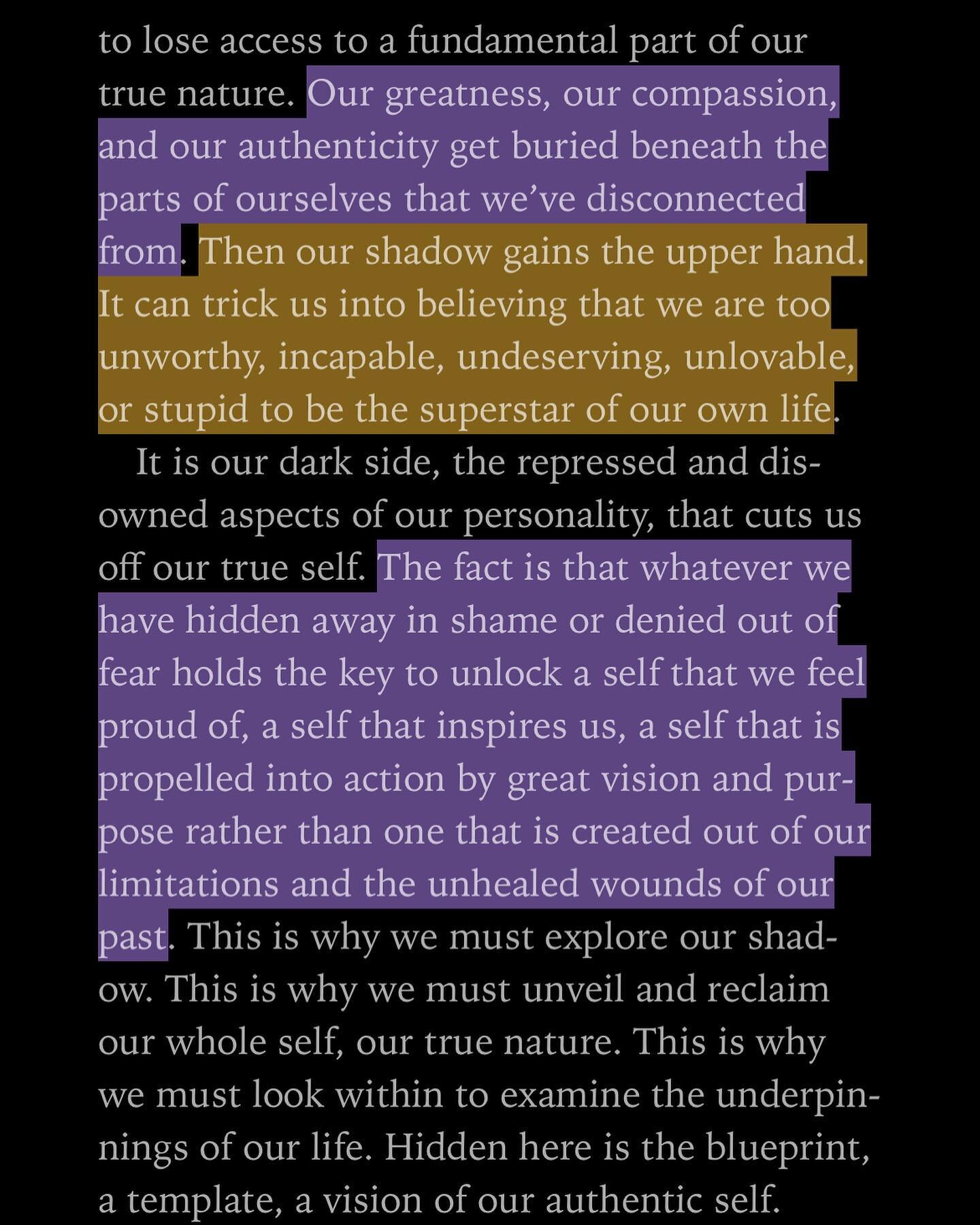 Amazing reads this morning. Learning more and more about the shadow and how it drags us down and makes us defeat ourselves. If you&rsquo;re in a shit place in life, gel free to reach out. I don&rsquo;t know everything, but I&rsquo;ve learned a ton th