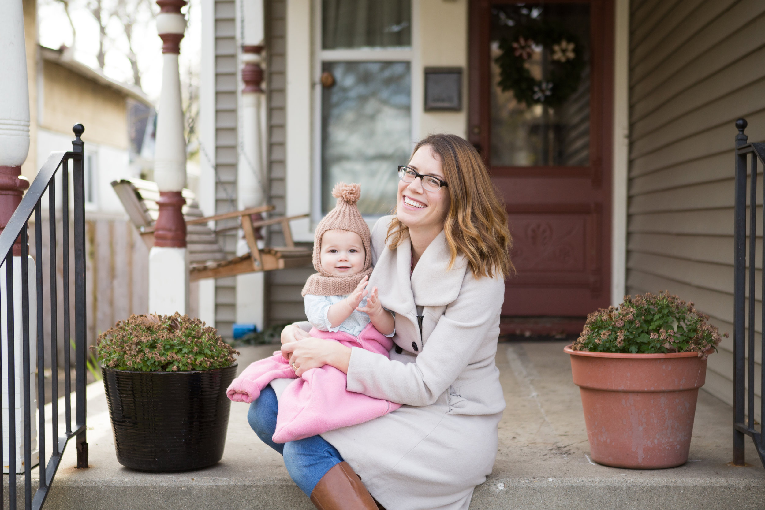 with my tiny assistant and most darling cheerleader; photo by Melissa Williams