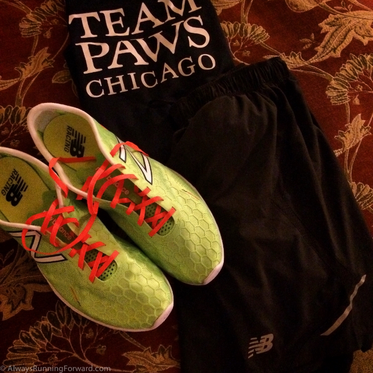 Rockin' and racin' in New Balance.