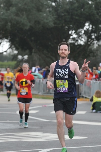 I'm doing just fine. My running compatriot behind me, well, not so much.