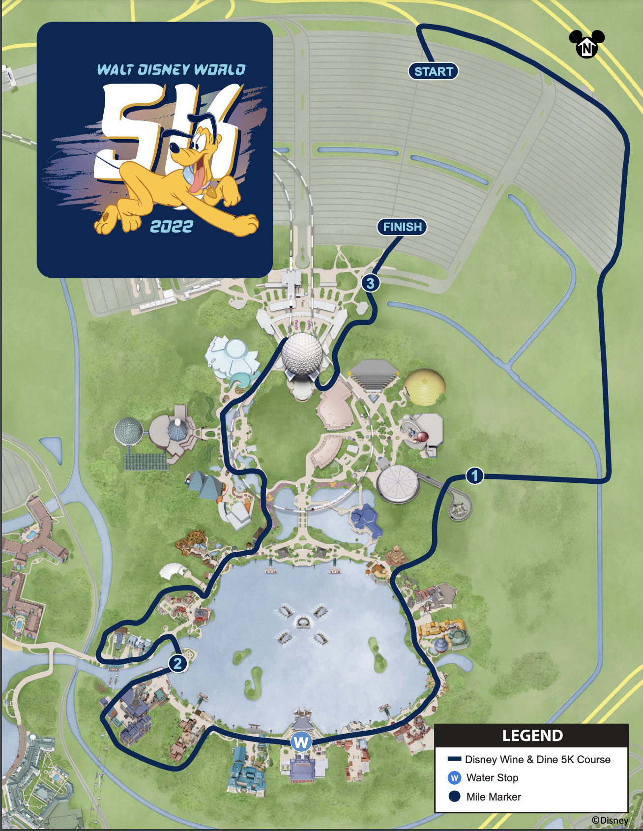 Disney Marathon Course Map 2022 Walt Disney World Marathon Weekend Courses — Always Running Forward