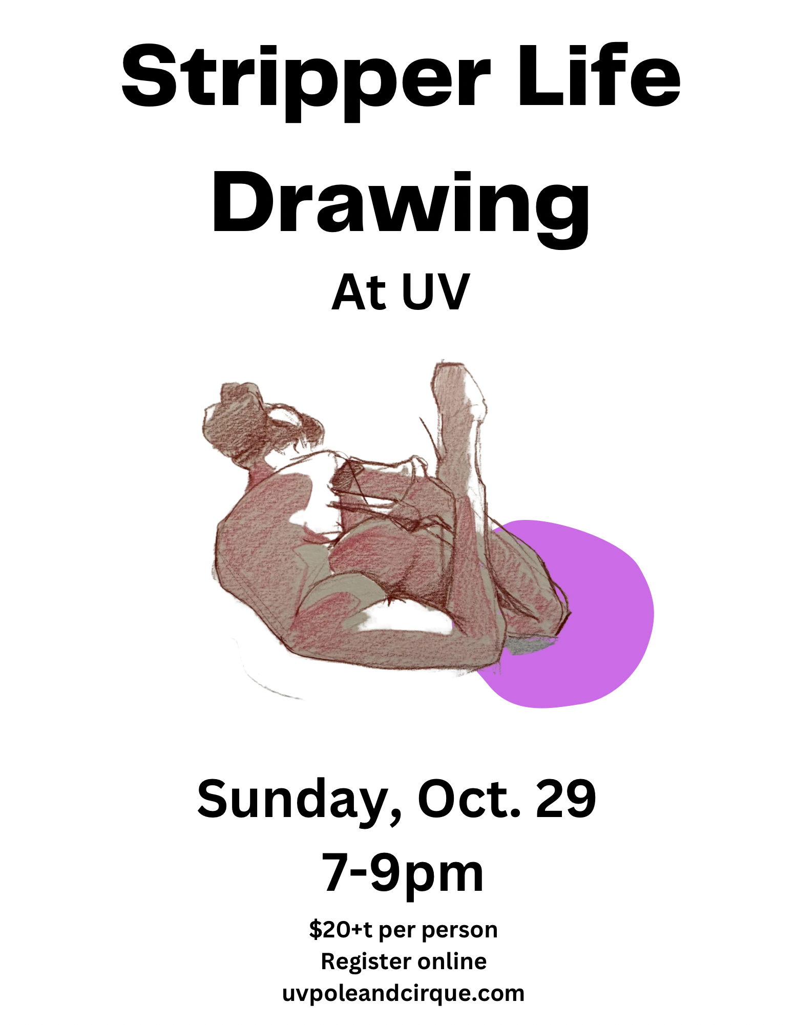 October Stripper Life Drawing