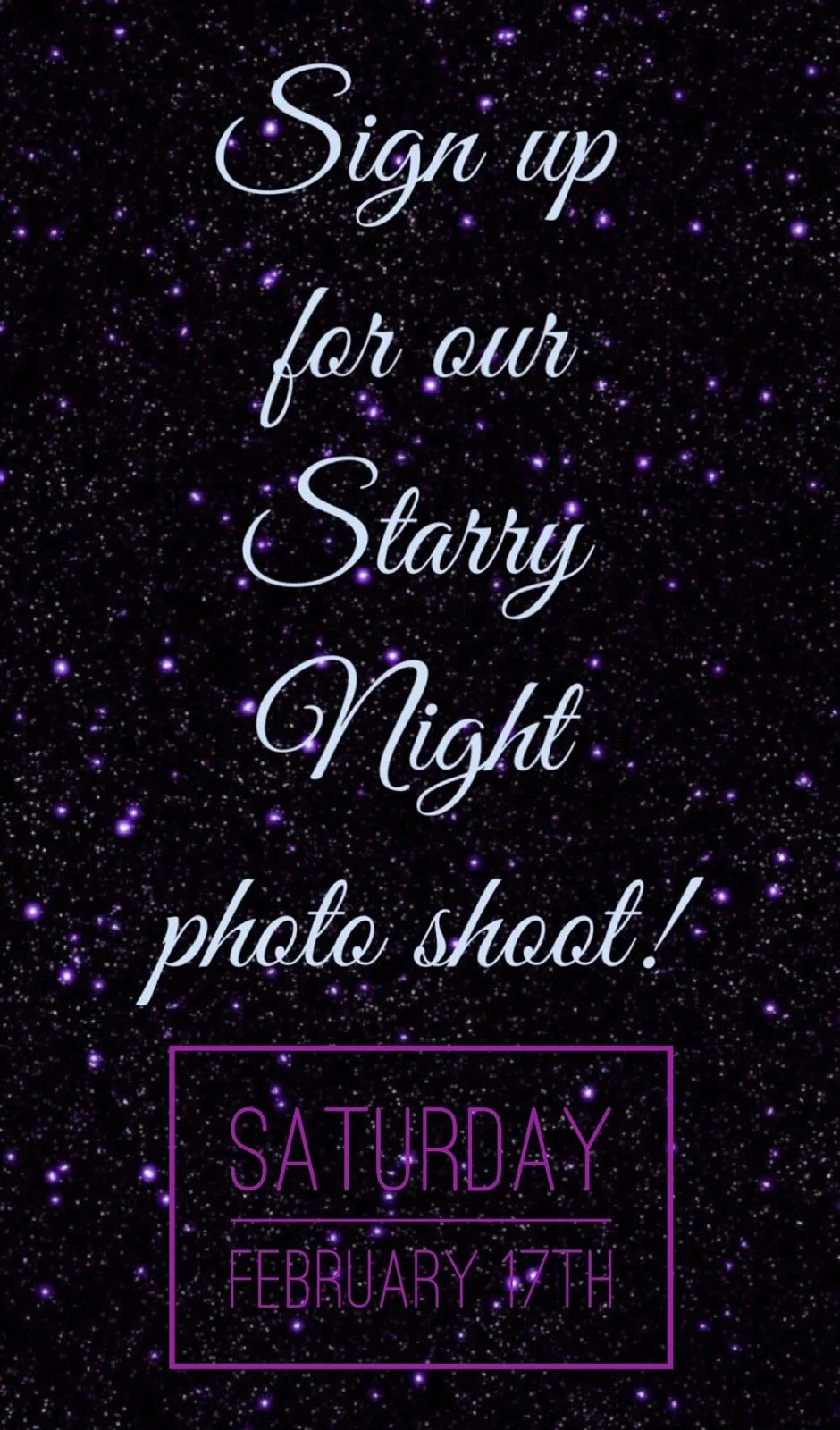 Starry Night Photo Shoot! 