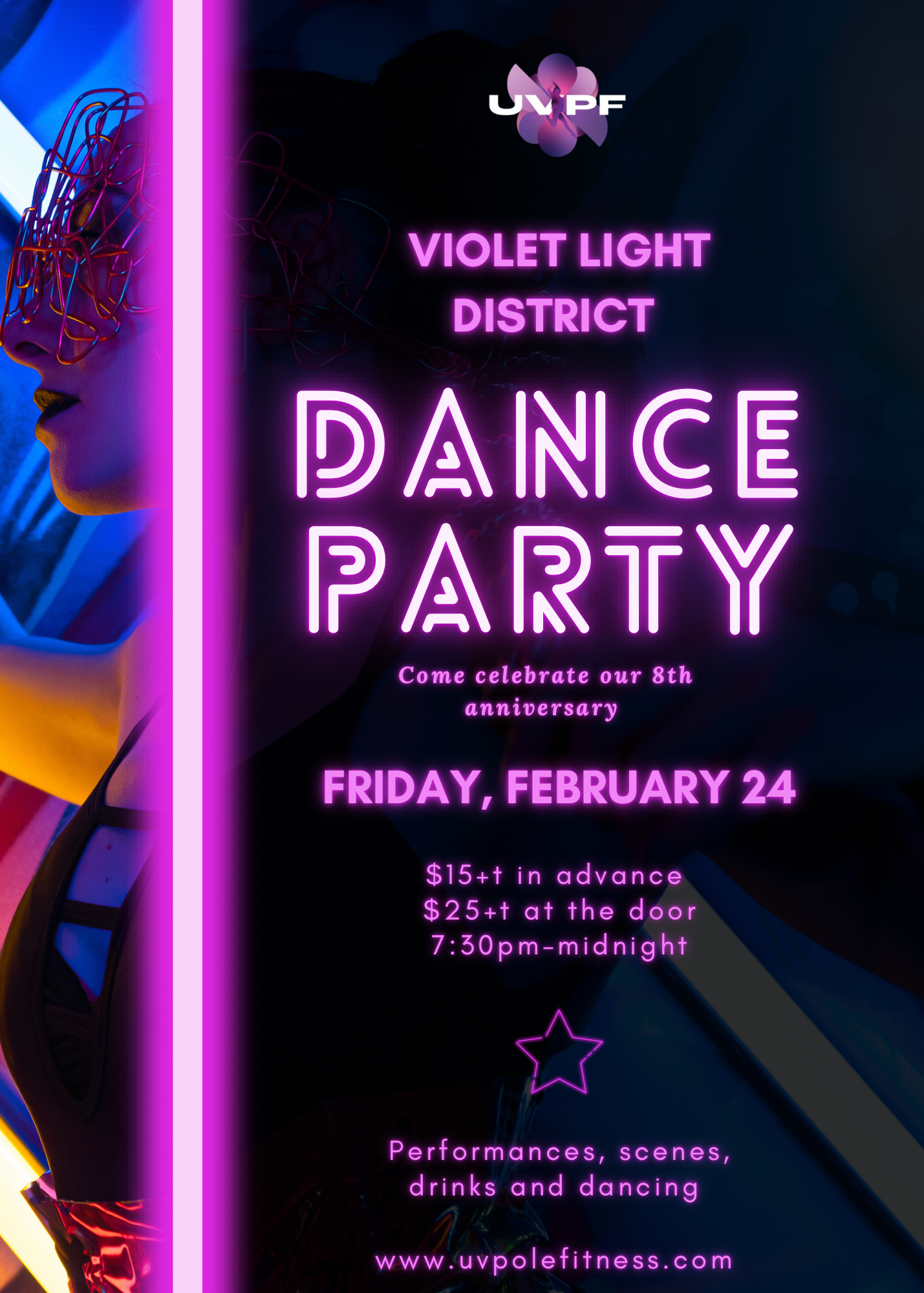 Violet Light District Dance Party