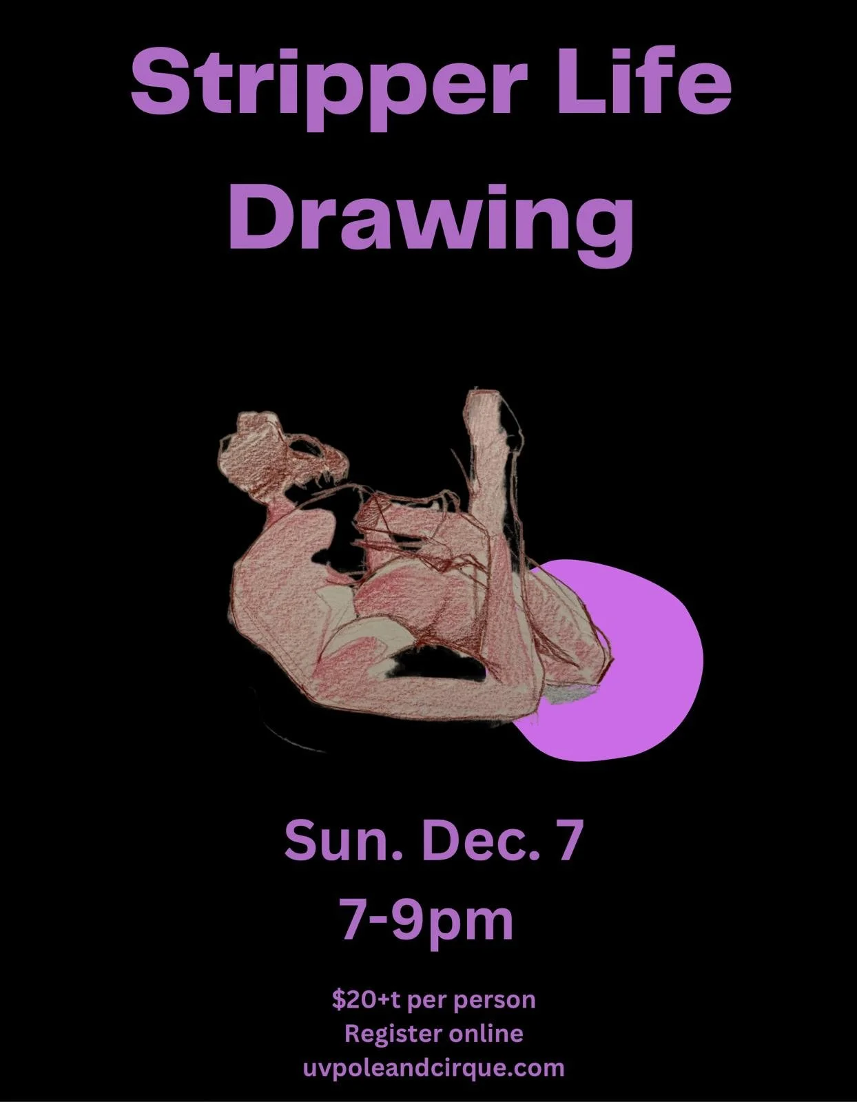 December Stripper Life Drawing