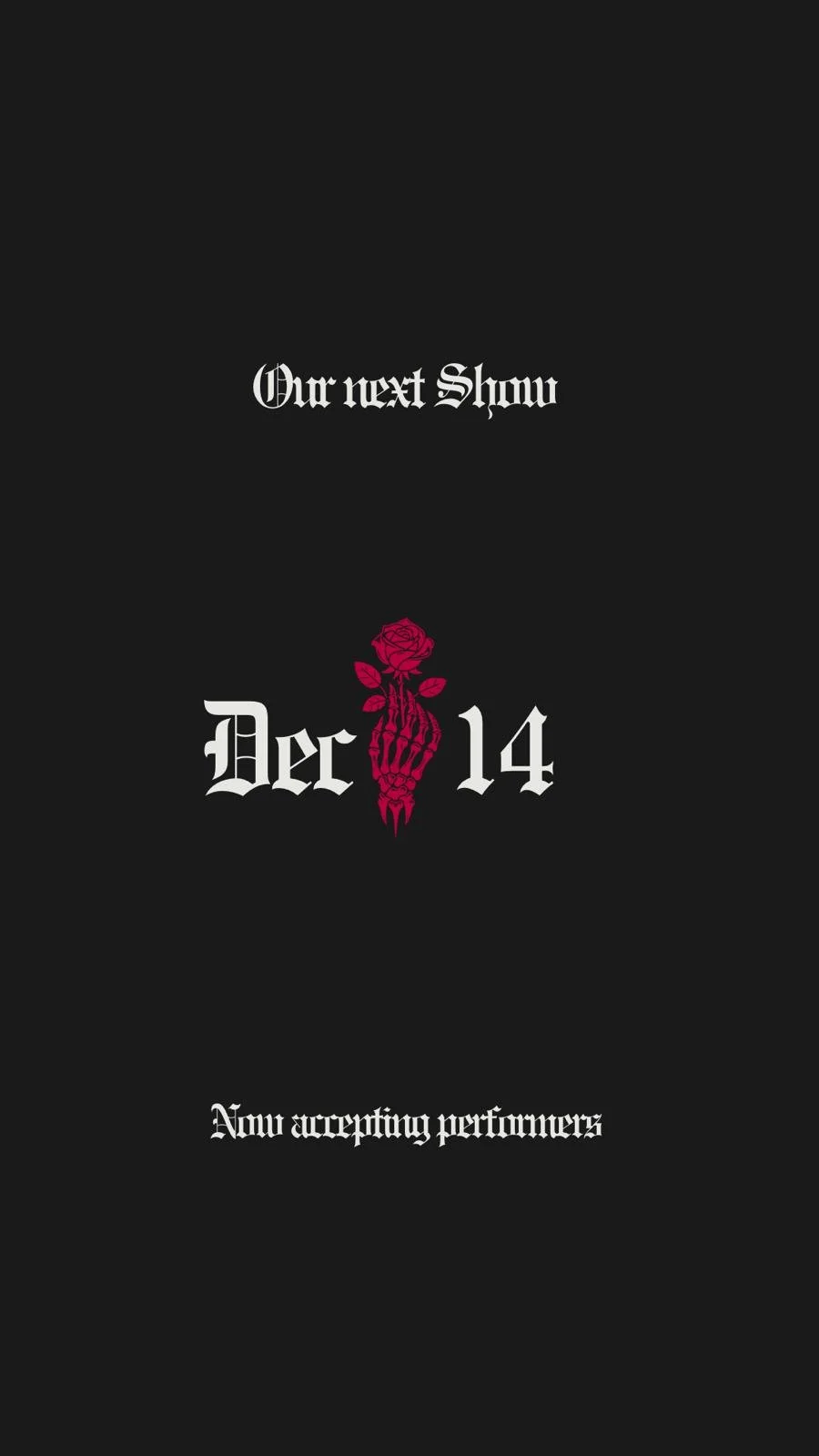 A Very Gothic Christmas UV Show