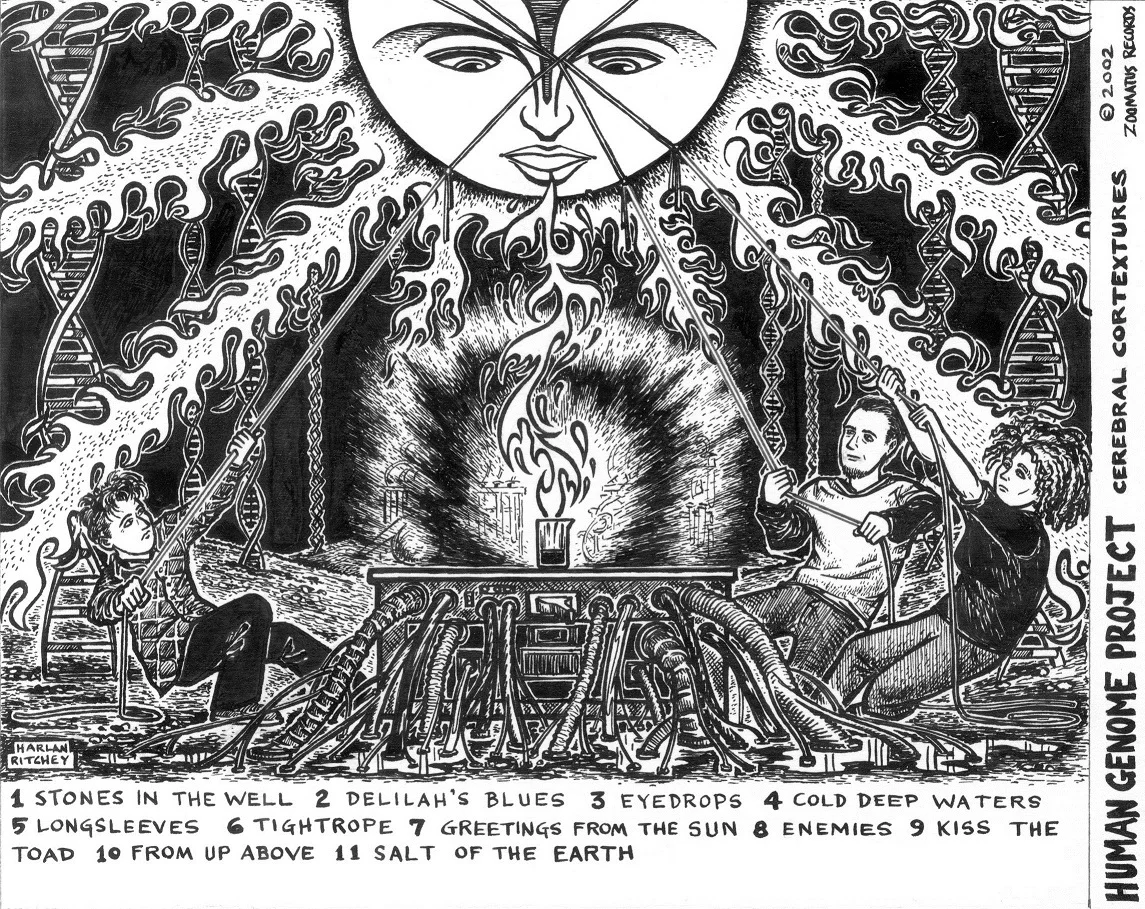  Pen and ink on board, 2002 