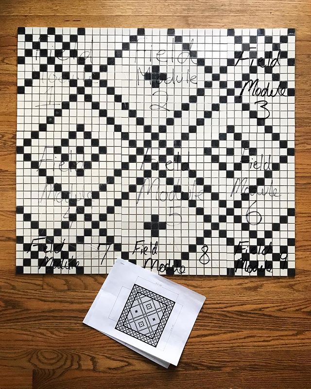 Just got in our custom designed tile pattern from @heritagetile for our Swiss Ave remodel! Can&rsquo;t wait to get these installed 💕