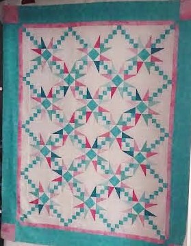 The Square/squared ruler and the V-Block make this quilt so fast and easy!