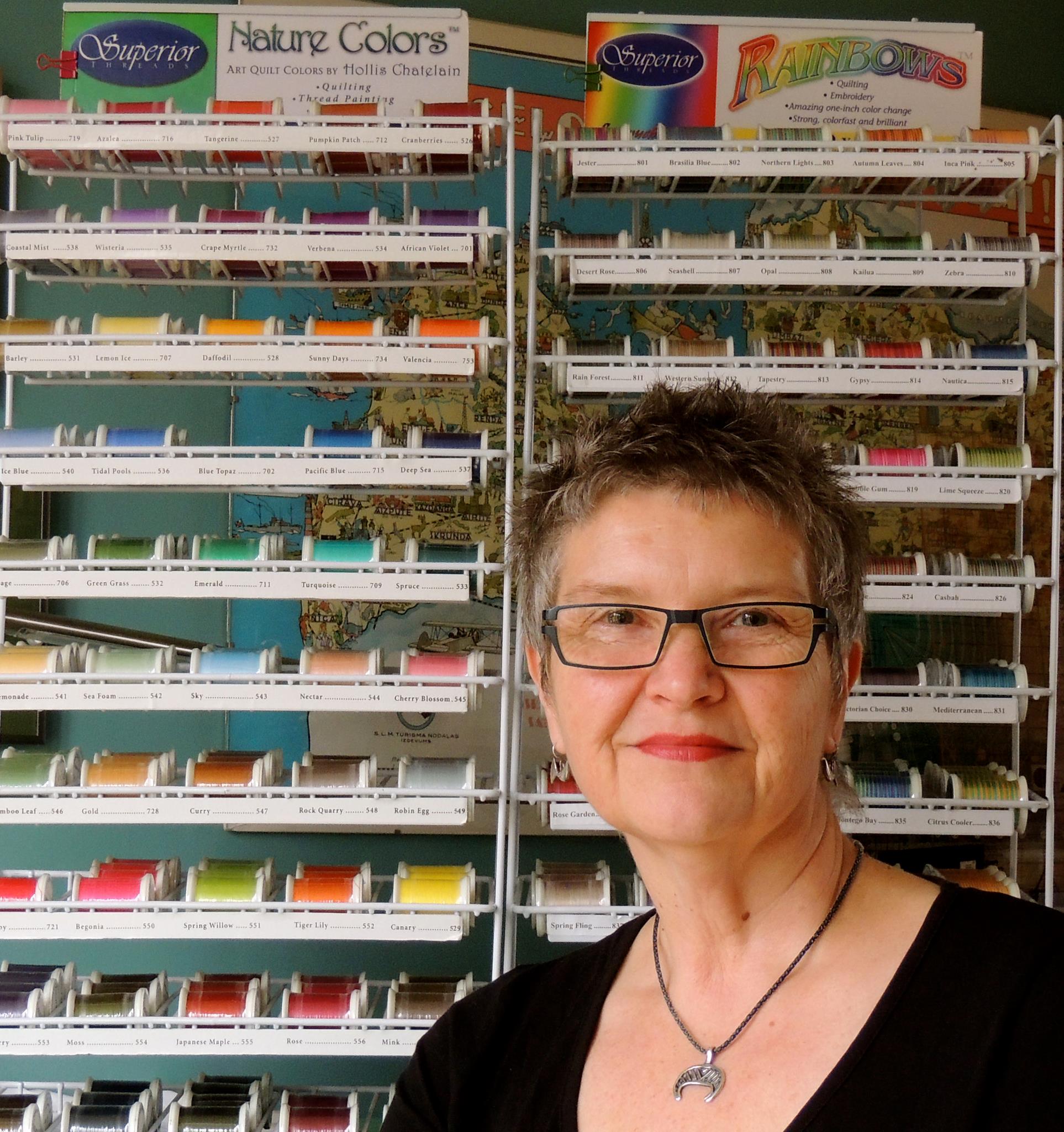 “ It's not a quilt without the thread ” Anita Zobens