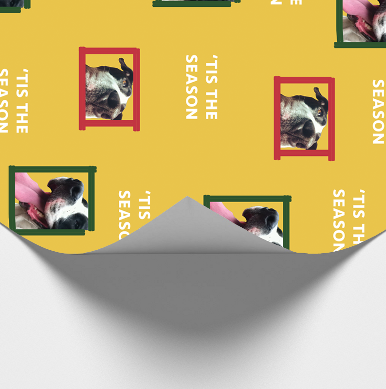 Wrapping paper featuring your pet!