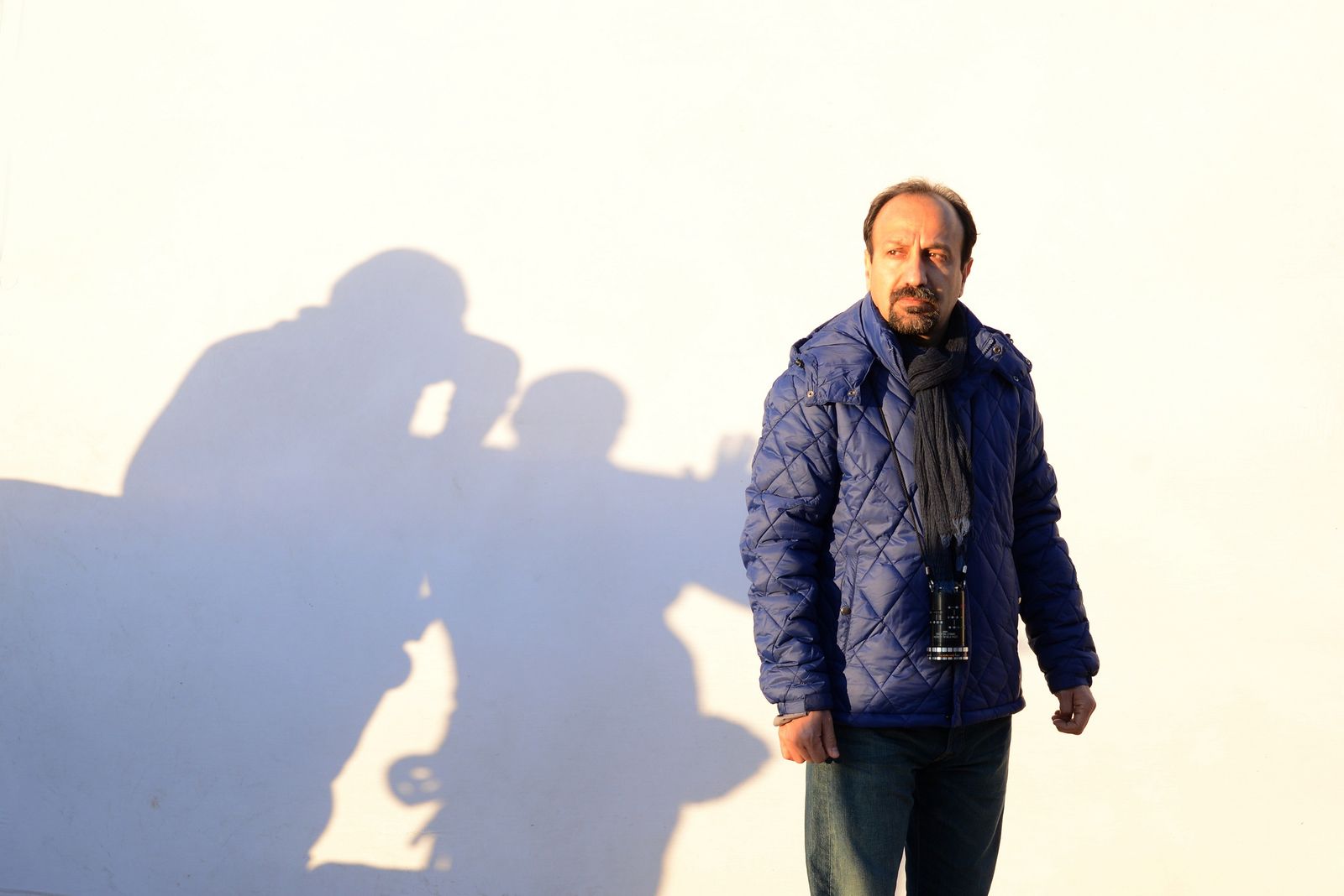 Asghar Farhadi, on the set of The Salesman