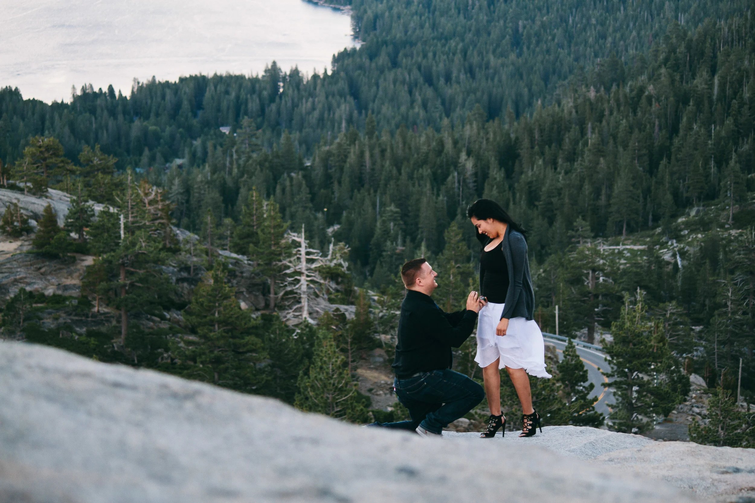 Donner Lake, California // Clint Proposing to Veronica