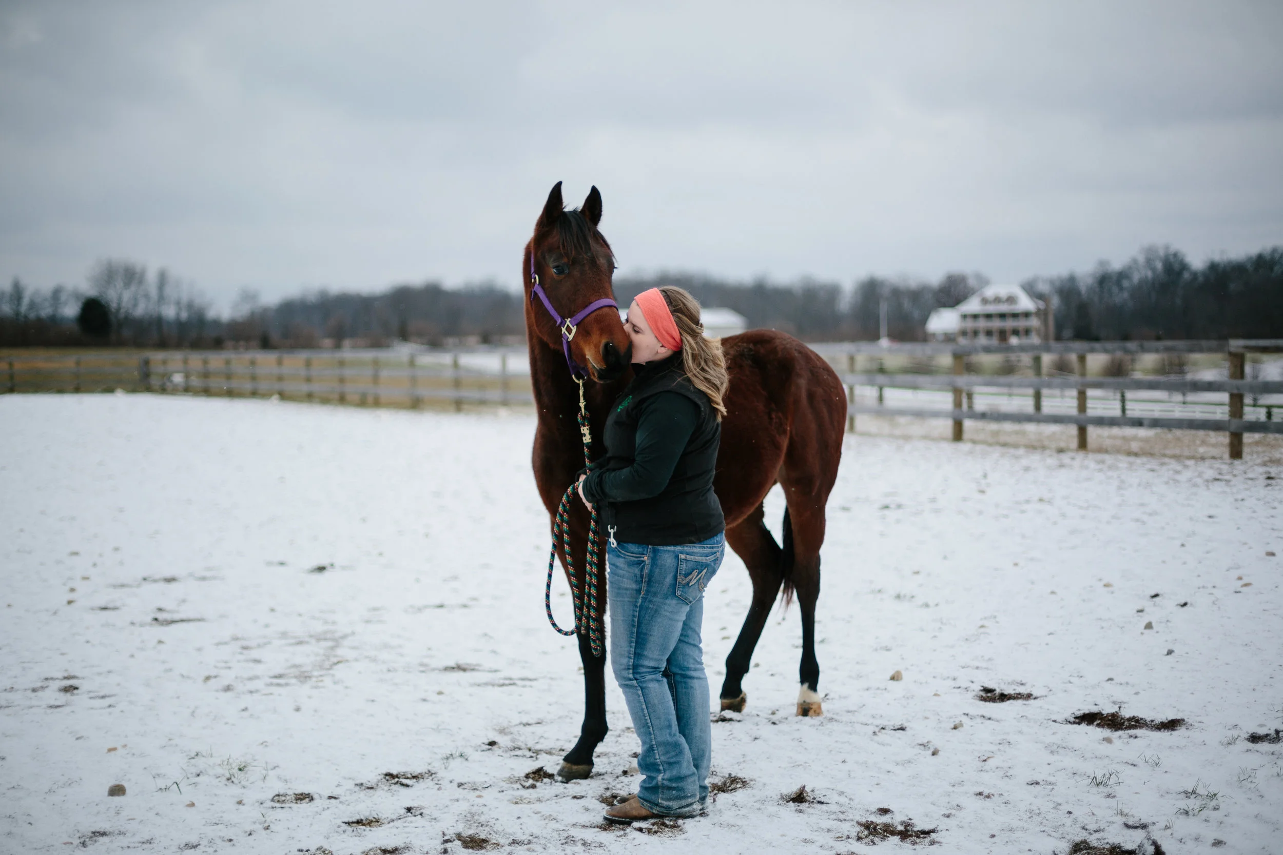 Jess & Shea at the Horse Barn in the Snow - Corrie Mick Photography-48.jpg