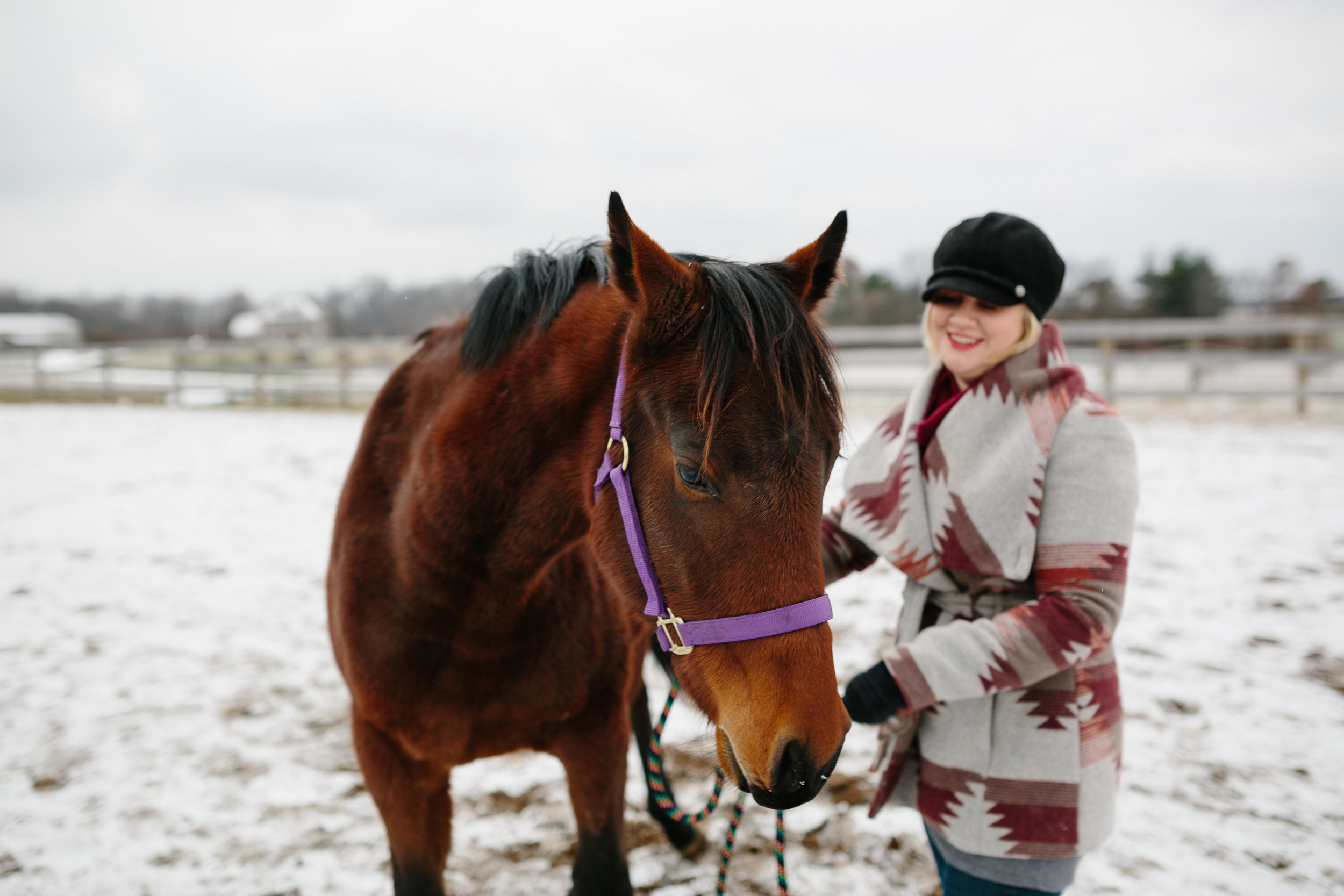 Jess & Shea at the Horse Barn in the Snow - Corrie Mick Photography-81.jpg