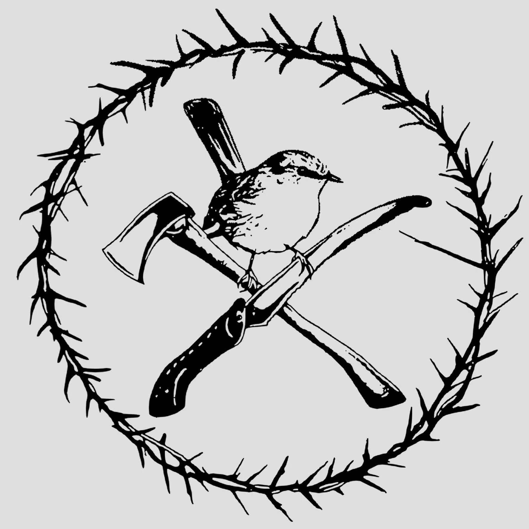 Image designed and created by Rafael Heale -Eastern Yellow Robin, Handsaw & Hatchet drawn by Lucy Carman. Goose. (goose_inthesky insta) Ring of Thorns drawn by Ruby ( r_kube insta),