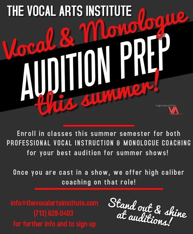 Prep all summer to get the roles you want in the Fall! One thing that makes TVAI unique is Ms. Jens cringed coaching on top of singing coaching! Have your best audition yet! Learn how to stand out and shine! Sign up for summer now!