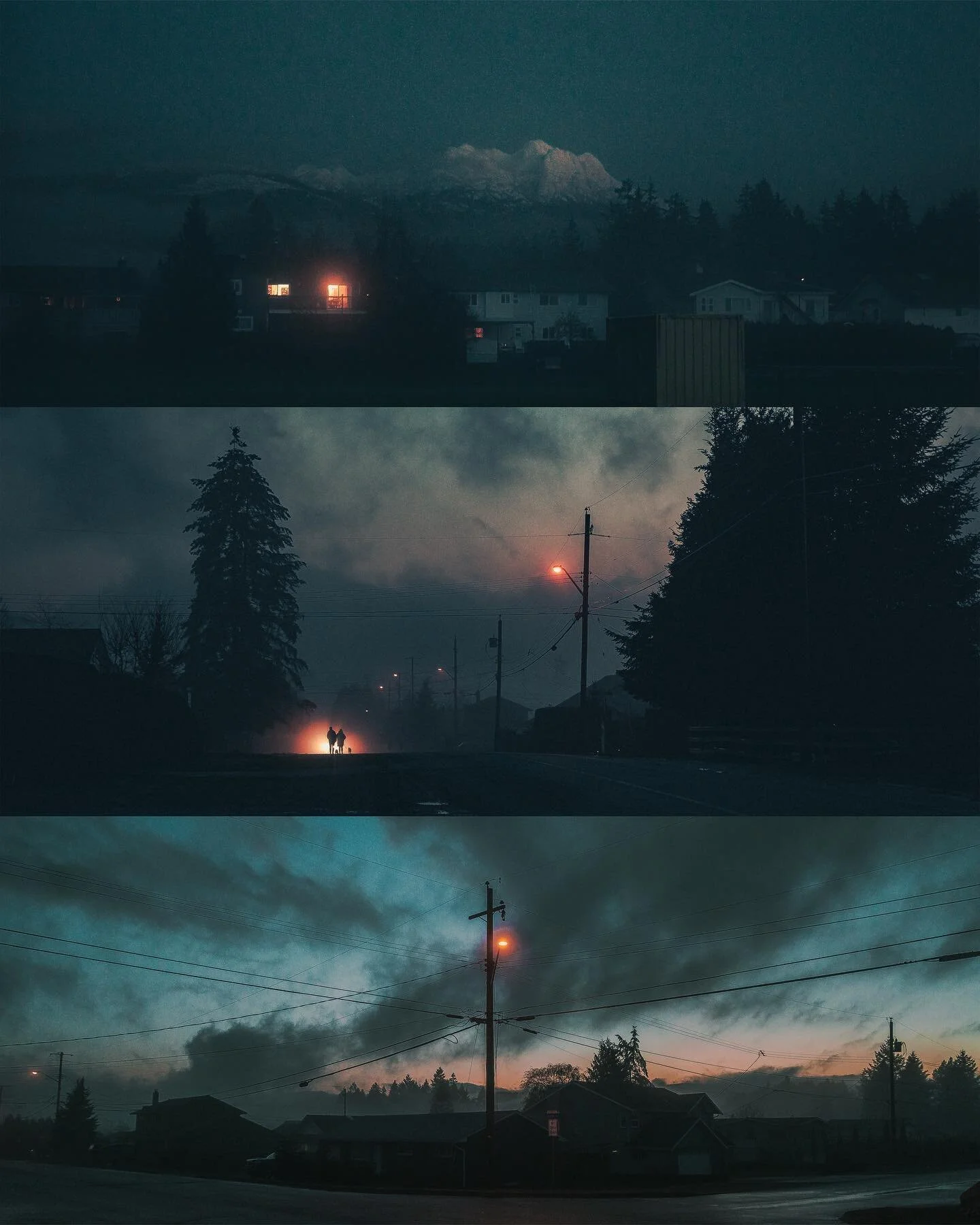 Port Alberni just being super m o o d y. When the fog rolls through this place it&rsquo;s super magical ✨ 
.
.
.
.
.
.
#PortAlberni #AlberniValley #dusk #evening #fog #dark #moodygrams #canon #foggy #clouds #mist #misty #moody #agameoftones #artofvis