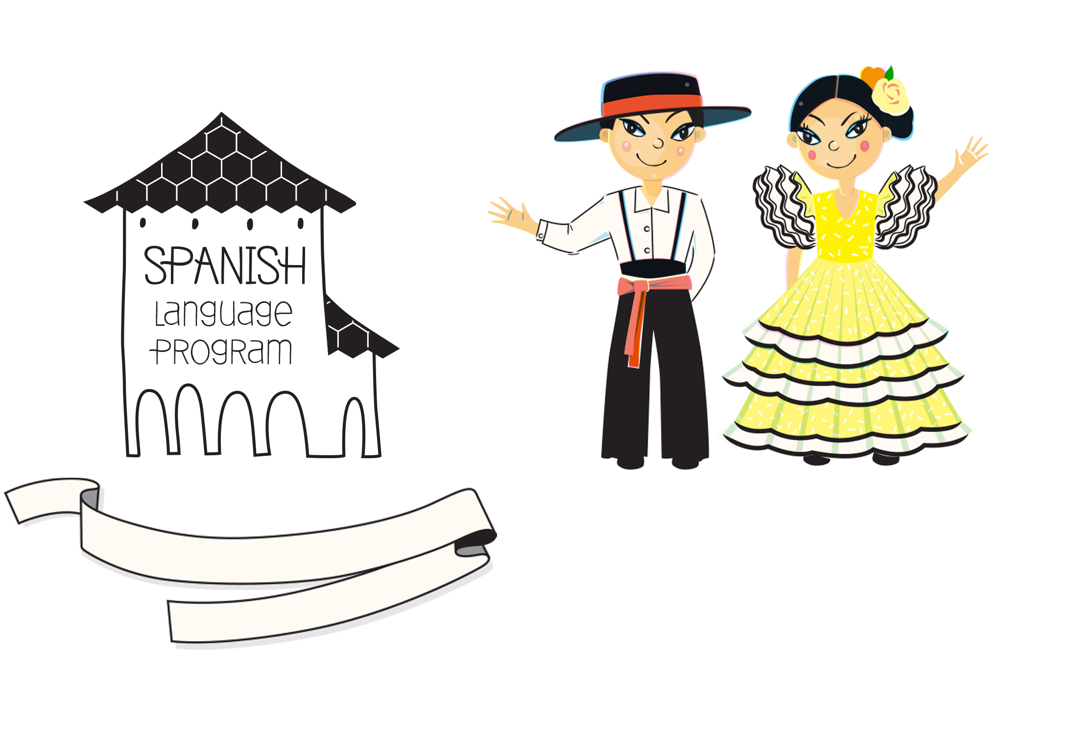  JOB: Branding elements for Spanish Language Program CLIENT: Newlands Primary School BRIEF: Design of logo and characters to be used across materials to promote the introduction of a new language to the school. FONT: A big thank you to Joan Ramon Pas