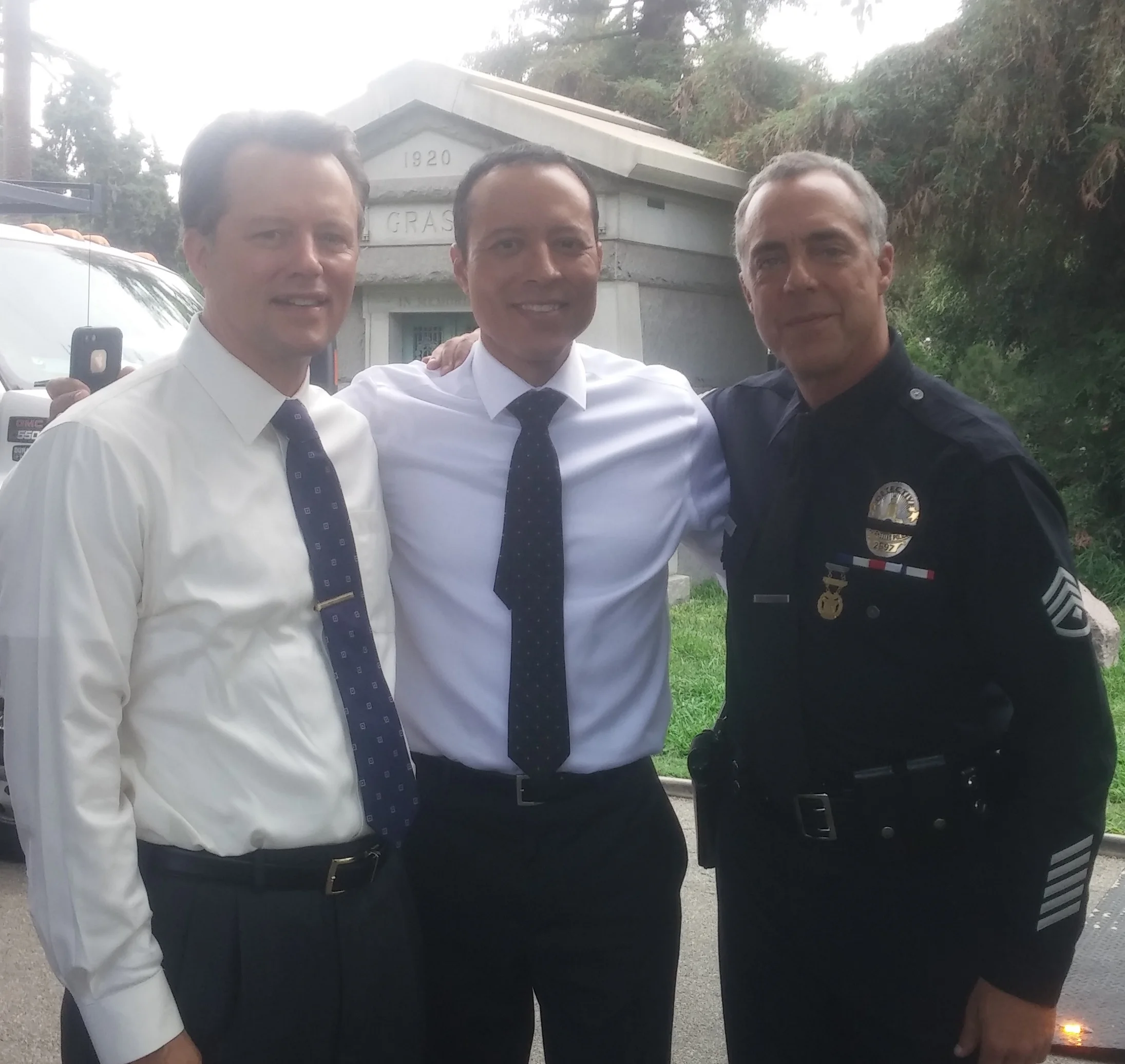 THERE'S MY HUSBAND - handsome Steven Culp with the equally devastating leading men of BOSCH- Yancy Arias and Titus Welliver #boschamazon