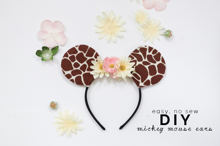 Diy No Sew Mickey Mouse Ears Hollydolly - Diy Minnie Mouse Ears Sew