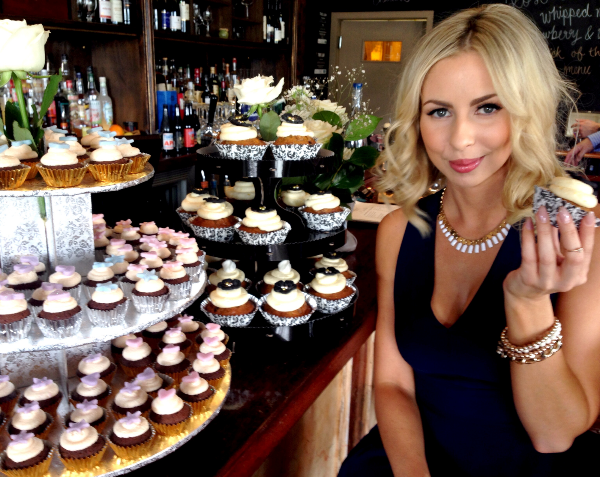 Sitting proudly with the cupcakes I baked for my little sister's engagement party. I loved baking because it meant I could scoff icing and cake batter mindlessly.