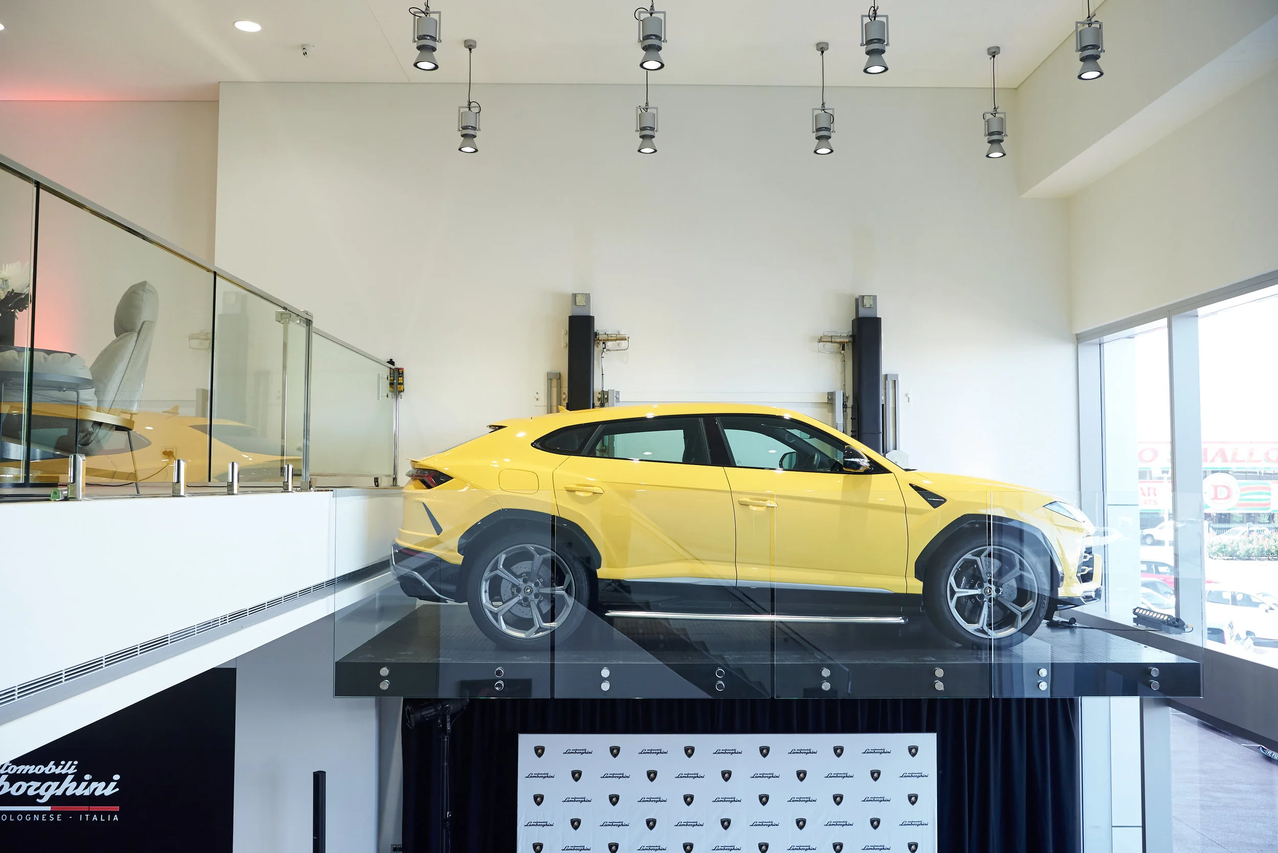 Super SUV Urus display at Lamborghini Perth Showroom.jpg
