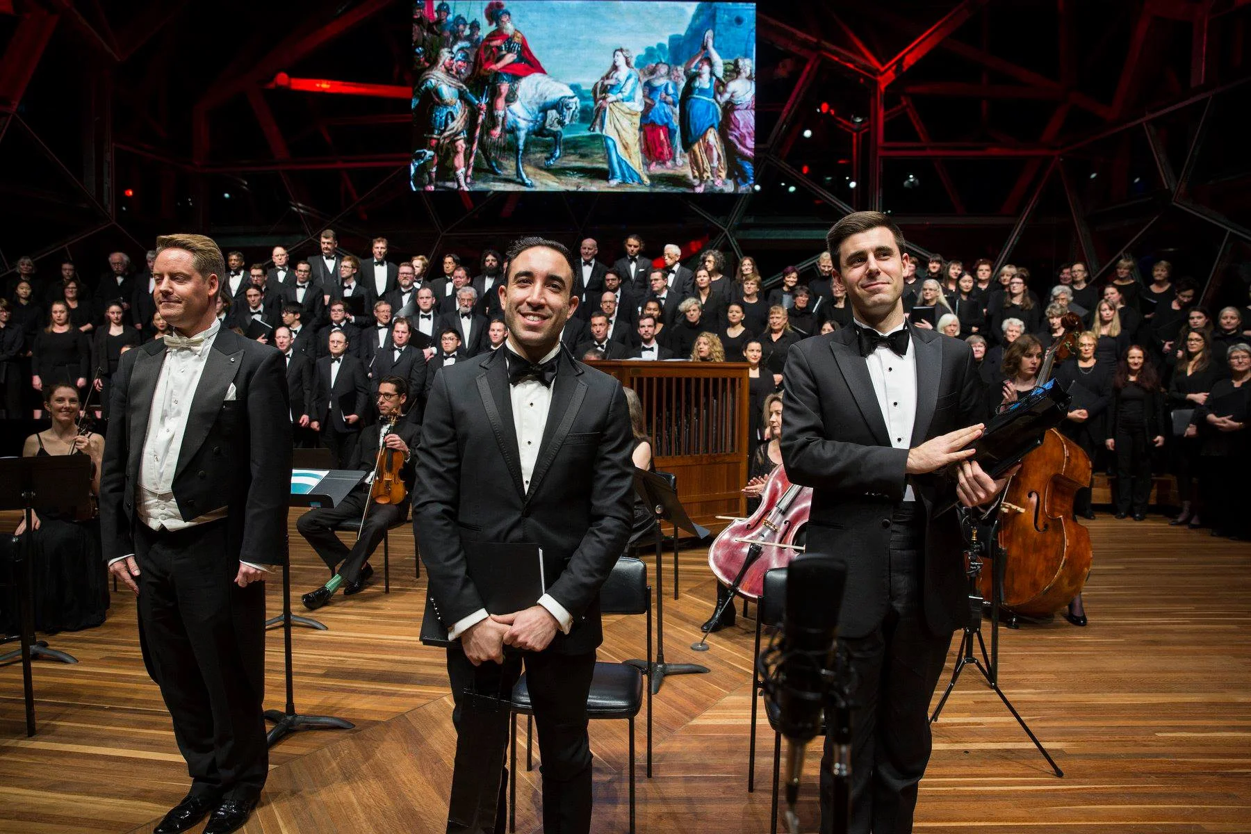 Curtain call with the Royal Melbourne Philharmonic, 2018