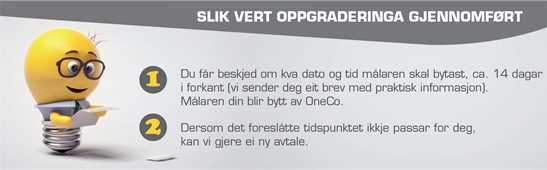 Ved behov for endring av avtale skal ein ringa 534 82 860