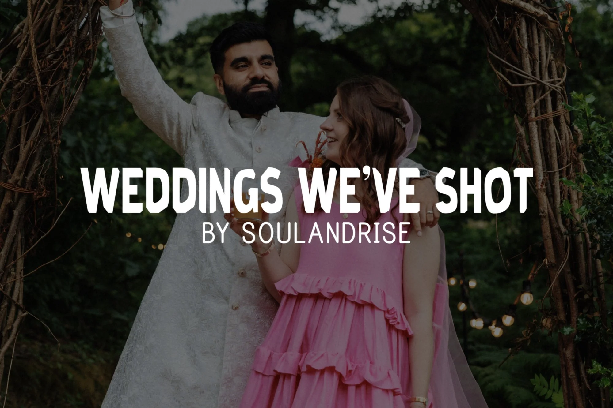 A Super Chilled Irish/Indian Wedding in the Woods with THAT Pink Dress…