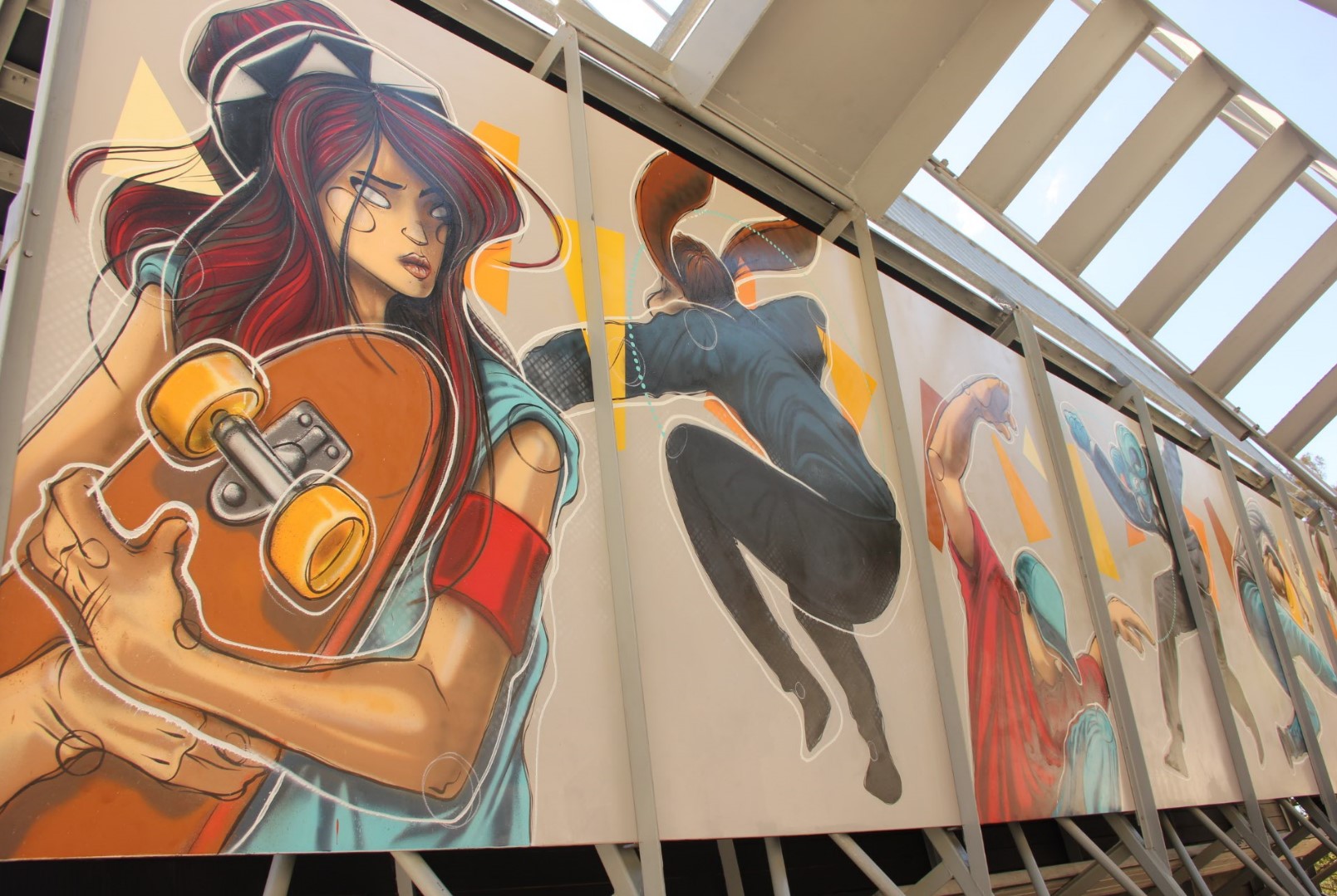 The new skate park artwork at Mona Vale.