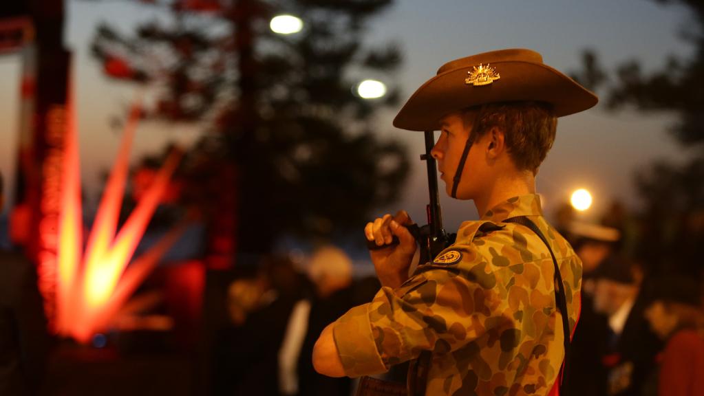 Dee Why sunrise Anzac service at Dee Why beach. - Photo source.