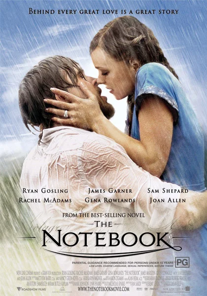 The Notebook  (PG) - 7:30pm  Thursday 14 February