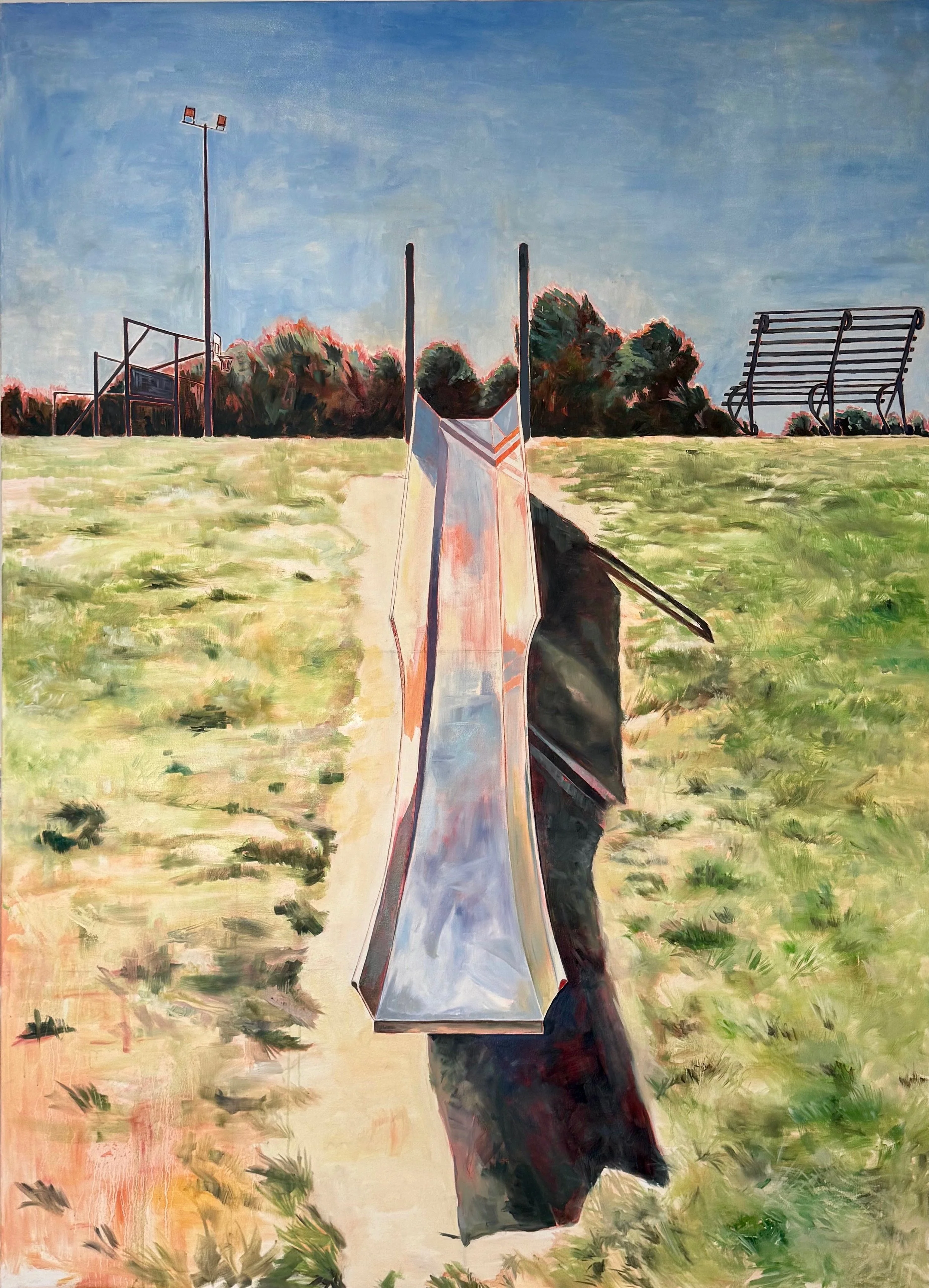 Slide, 2025

 

 Oil on Canvas  200 x 145 cm 