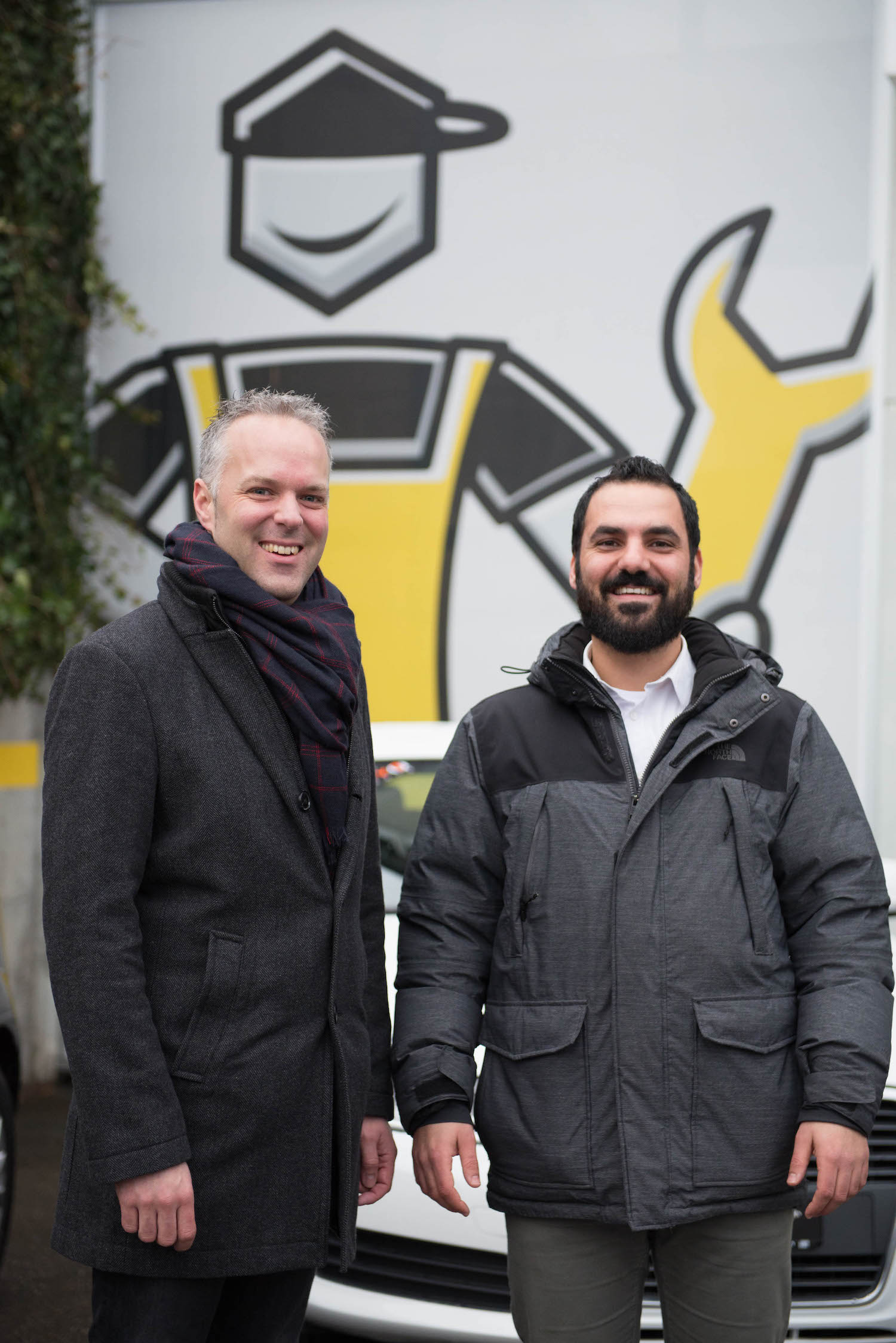 just drive: Roger Hunziker (Leiter Marketing) und Fabio Carminitana (Marketing)