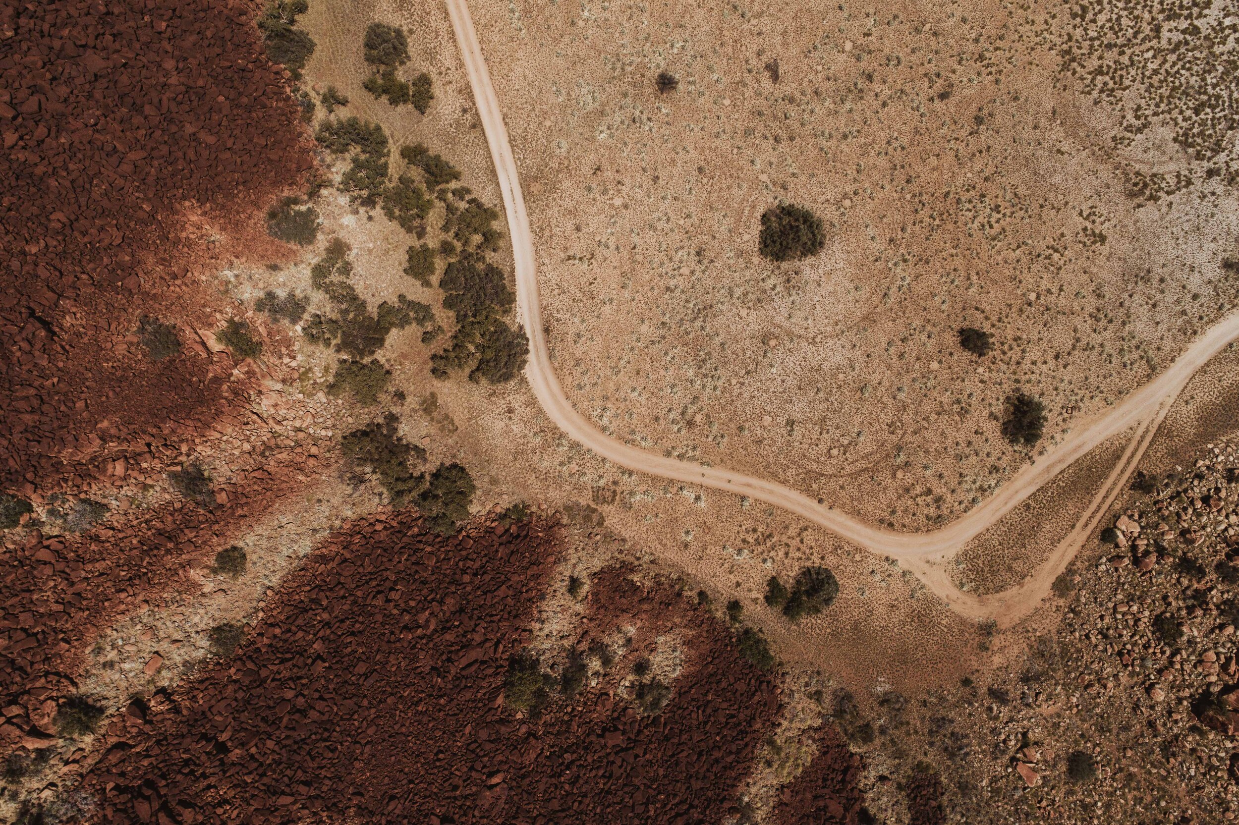  An overhead image of Burrup Murujuga. 