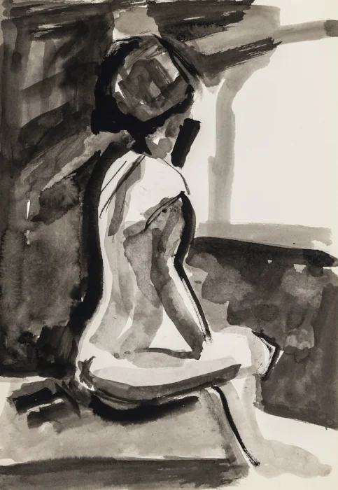 Seated Nude (after Bischoff)