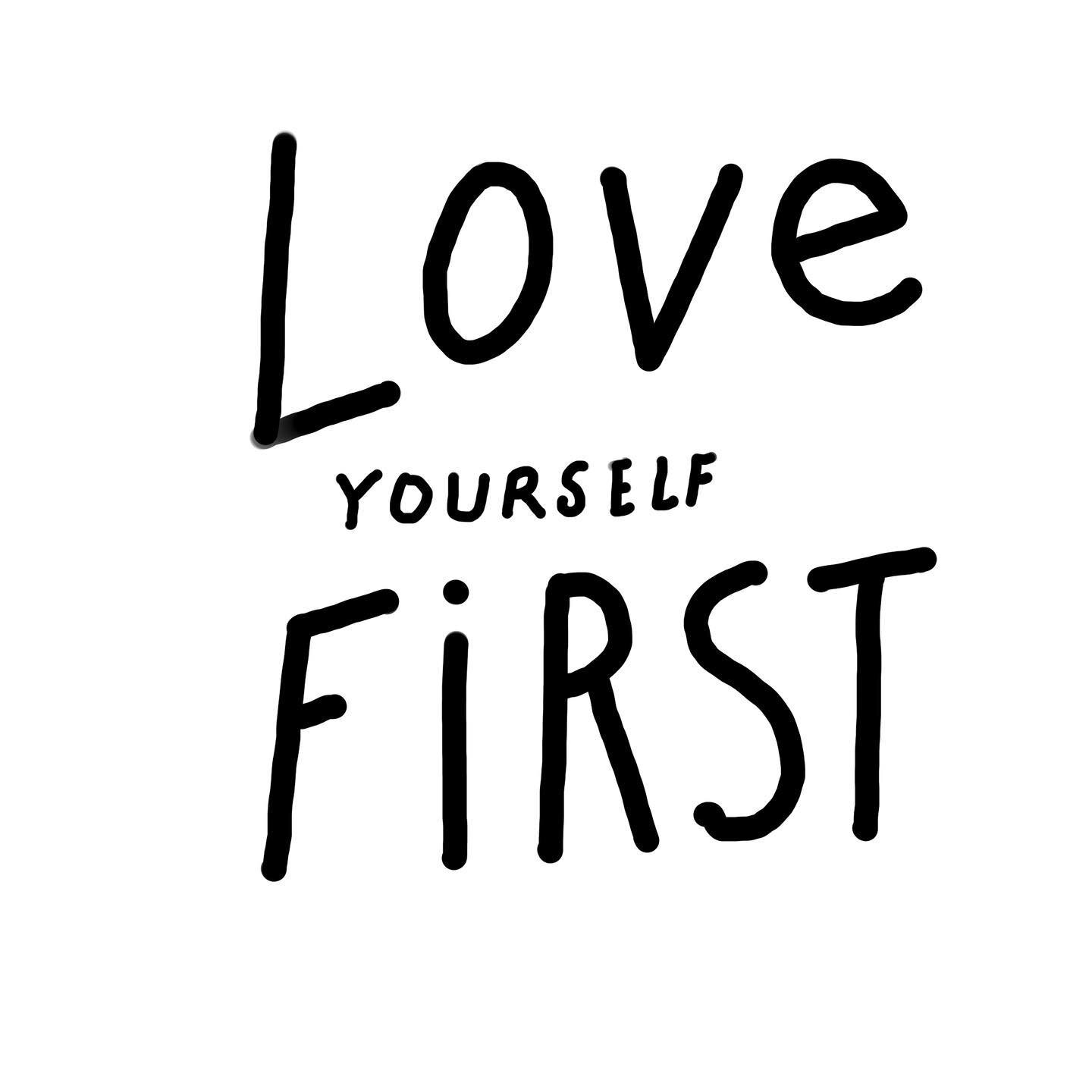 Loving yourself first is key. Loving yourself only is selfish. By asking for what you need you&rsquo;re fulfilling the needs of your lover, friends, &amp; family to provide it. 😉❤️
.
.
#lifelessons #yoga #nashvilleyoga #graphicdesign #illustration #