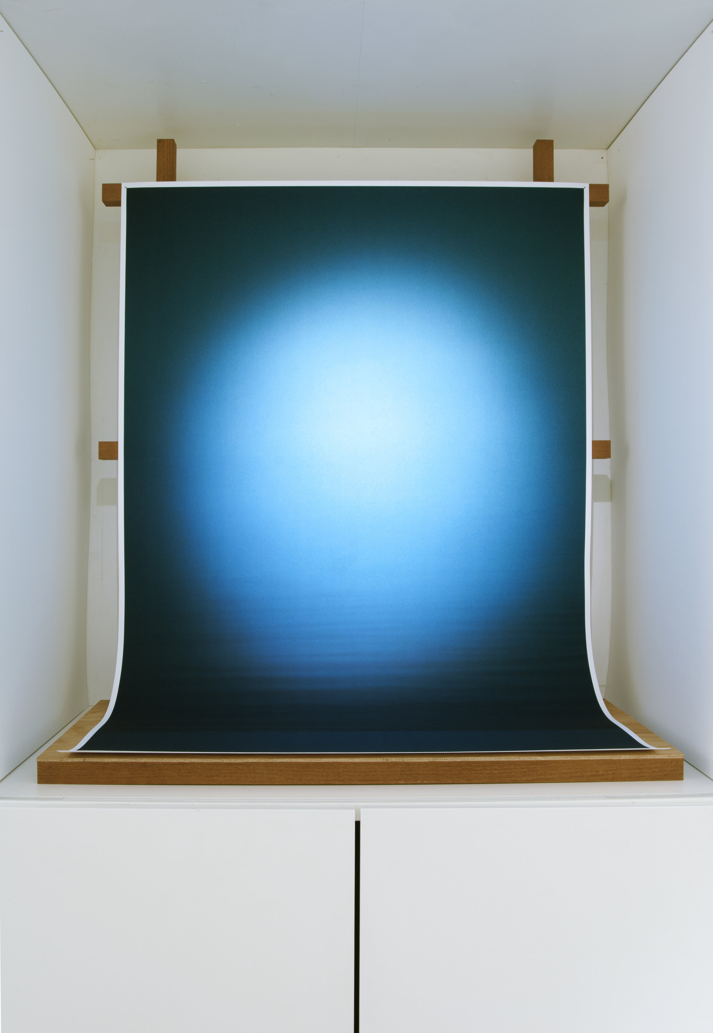  Cracks On Modern Transparencies_Installation of large format inkjet prints with cardboard and wood models at the Blyth Gallery, London_Dimensions variable_2014 