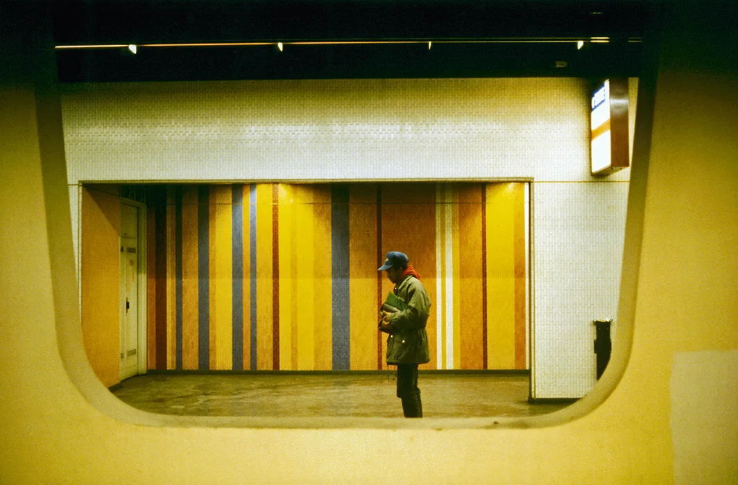 Metro-Bahnsteig, Paris 1991