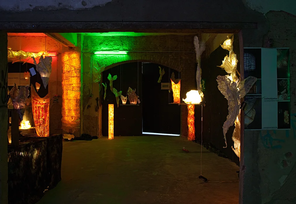 Simone Kamm, Lichtobjekte, Extraschicht in der Niebuhrg, Oberhausen 2011