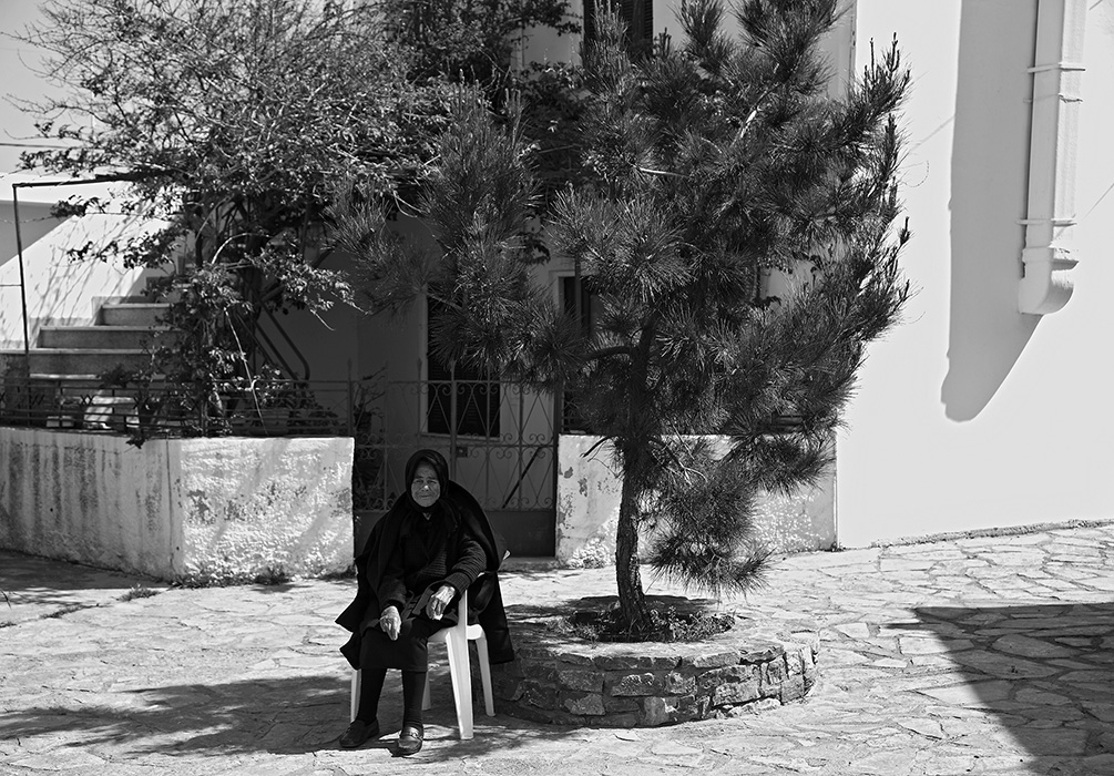 Dorfplatz, Milatos, Kreta 2007