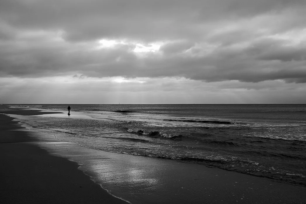 Abendspaziergang am Meer, Sylt 2009