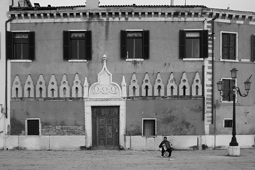 Strassenmusikant, Venedig 2012