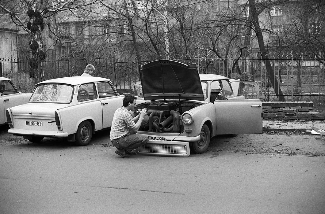 Fischer-von-Erlach-Strasse, Halle, DDR 1990