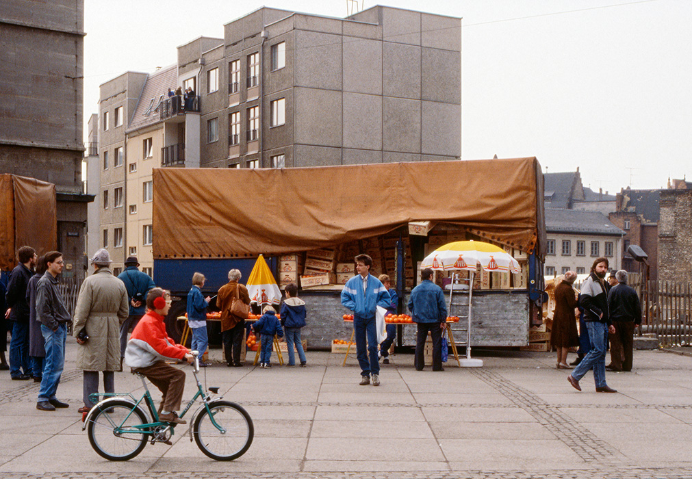 Marktplatz, Halle, DDR 1990