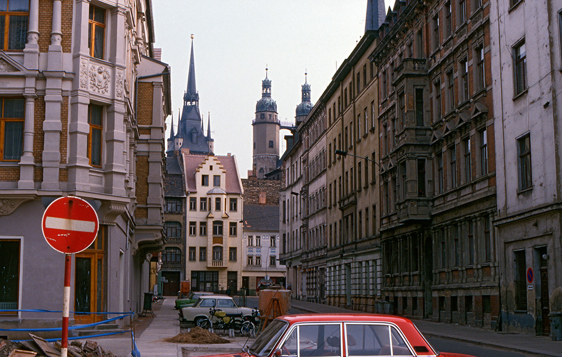 Hackebornstrasse, Halle, DDR 1990